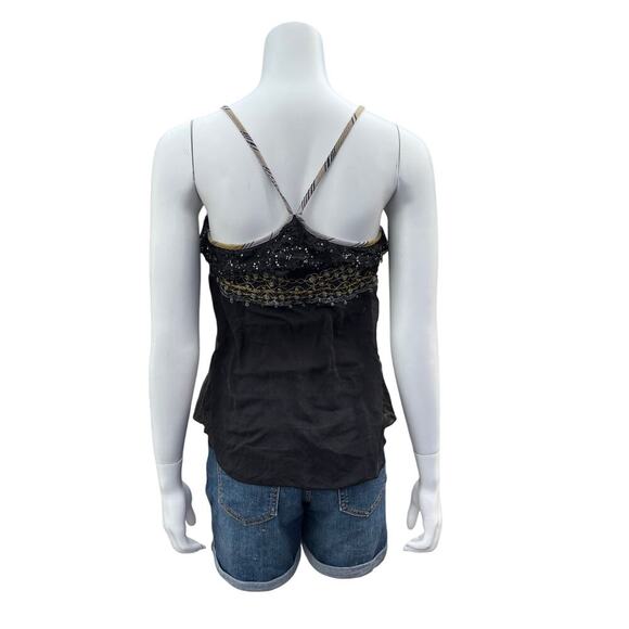 Free People Vintage Embelished Boho Sleeveless Blouse Size XS - Picture 3 of 10